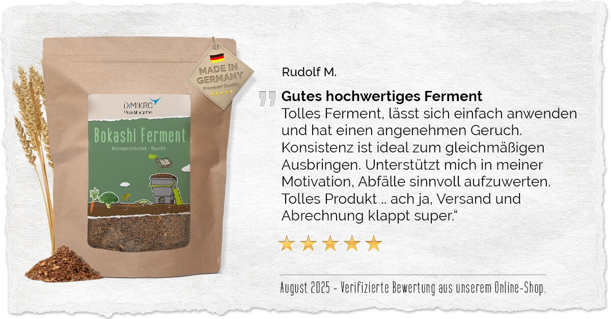 Kundenbewertung Bokashi Ferment