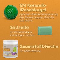 Waschkugel inkl. Bleichmittel & Gallseife - Waschball - DIMIKRO