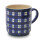 EM Keramik-Kaffeetopf* 0,25 l blau kariert