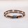EM Keramik-Halsband - beige hellblau mittel bis 45 cm