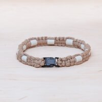 EM Keramik-Halsband - beige apfelsine groß bis 65 cm