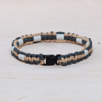 EM Keramik-Halsband - grau braun mittel bis 45 cm