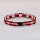 EM Keramik-Halsband - weinrot rot mittel bis 45 cm