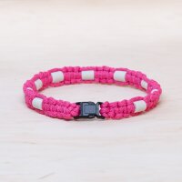 EM Keramik-Halsband - pink oliv groß bis 65 cm