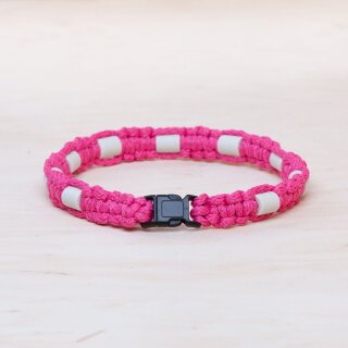 EM Keramik-Halsband - pink grün groß bis 65 cm