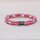 EM Keramik-Halsband - pink grün groß bis 65 cm