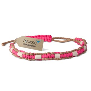 EM Keramik-Halsband Modell "Amy" - verstellbar - beige-pink 25-35 cm