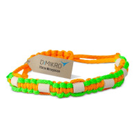 EM Keramik-Halsband Modell "Nelly" - verstellbar - grün-apfelsine 25-35 cm
