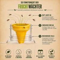 Fruchtwächter - Fruchtfliegenfalle 4 X 25 ml